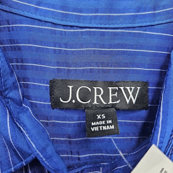 J. Crew Texturer Drapey Button-Up Shirt NEW Women's XS Spring 2024 - Picture 4 of 8